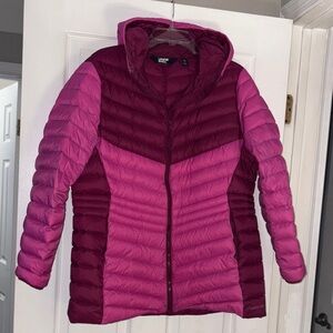 Lands' End Women's Two-Tone Puffer Jacket